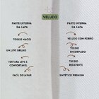 Capa Para Almofada Em Veludo Liso Retangular Branco