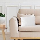 Capa Para Almofada Em Veludo Liso Retangular Branco