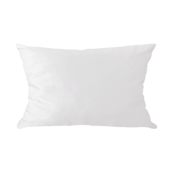 Capa Para Almofada Em Veludo Liso Retangular Branco
