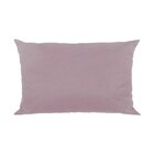 Capa Para Almofada Em Veludo Liso Retangular Rosa Quartzo