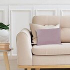 Capa Para Almofada Em Veludo Liso Retangular Rosa Quartzo