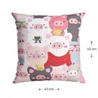 Capa Para Almofada Estampada 43x43cm Dolce Belchior Rosa/colo