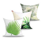 Capa Para Almofada Estampada Verde Para Sala Ou Quarto 3 Unid