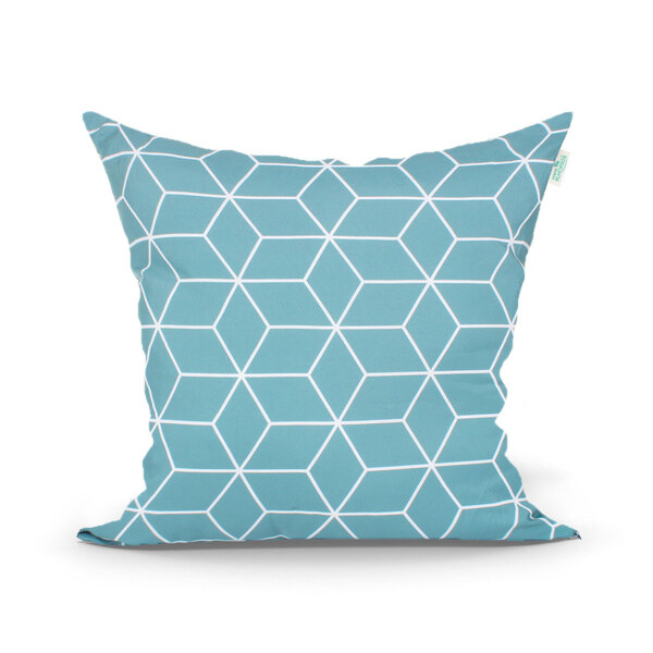 Capa Para Almofada Geométrica Clássica 45cm X 45cm Com Zíper