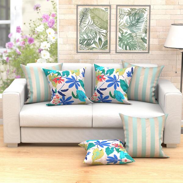 Capa Para Almofada Grande 60cm Jacquard 6 Unidades Com Zíper