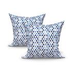 Capa Para Almofada Grande Azul 2 Unidades 60cm X 60cm Tecido