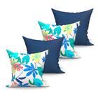 Capa Para Almofada Grande Azul E Colorida 4 Unidades 60cm X 6