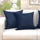 Capa Para Almofada Grande Azul Lisa 2 Unidades 60cm X 60cm Te