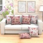 Capa Para Almofada Grande Floral 2 Unidades 60cm X 60cm Tecid