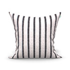 Capa Para Almofada Grande Preta Listrada 2 Unidades 60cm X 60