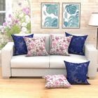 Capa Para Almofada Grande Rosa E Azul 2 Unidades 60cm X 60cm