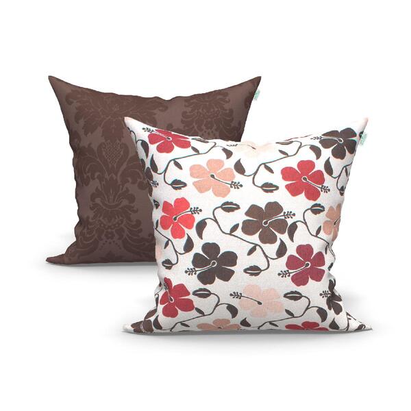 Capa Para Almofada Grande Tabaco 2 Unidades 60cm X 60cm Tecid