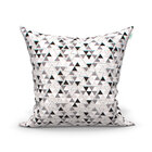 Capa Para Almofada Jornal Estampada Preta 6 Unidades 60cm X 6