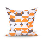 Capa Para Almofada Laranja Estampada Para Cama 45cm X 45cm Co