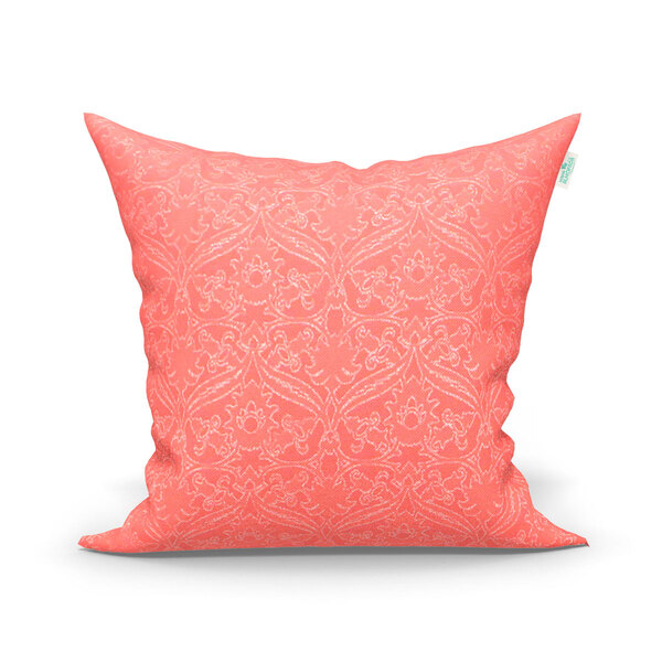 Capa Para Almofada Lisa Salmão Tecido Jacquard 45cm X 45cm Co
