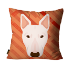 Capa Para Almofada Mdecore Bull Terrier Laranja