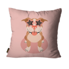 Capa Para Almofada Mdecore Pit Bull Rosa