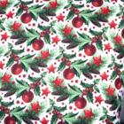 Capa Para Almofada Natalina 45cm X 45cm Com Zíper Branco