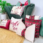 Capa Para Almofada Natalina Carta Feliz Natal 35x55cm Belchio