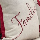 Capa Para Almofada Natalina Família Com Bordado 43x43cm Belch