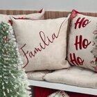 Capa Para Almofada Natalina Família Com Bordado 43x43cm Belch