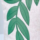 Capa Para Almofada Natalina Folhagem Com Bordado 43x43cm Belc