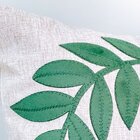 Capa Para Almofada Natalina Folhagem Com Bordado 43x43cm Belc