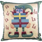 Capa Para Almofada Natalina Gnomo Com Presentes E Guizo 43x43