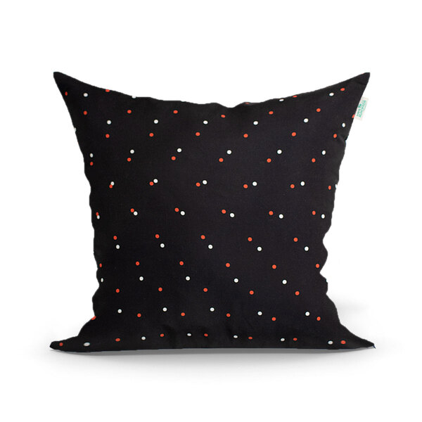 Capa Para Almofada Preta Clássica 45cm X 45cm Com Zíper Tecid