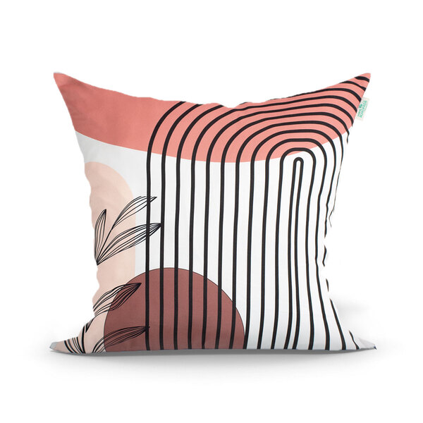 Capa Para Almofada Rosê Decorativa Floral 3 Unidades 45cm X 4