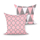 Capa Para Almofada Rosê Estampada Decorativa Kit Com 2 Unidad