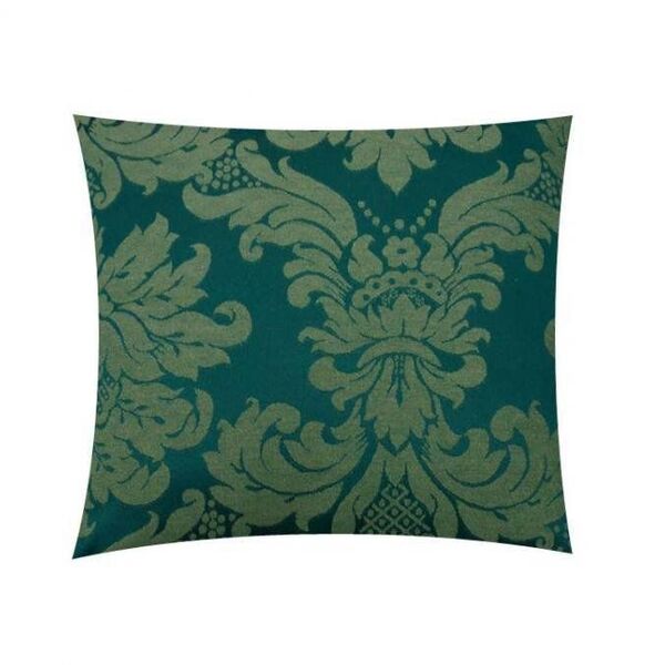Capa Para Almofada Tecido Jacquard Estampado Verde - Drossi
