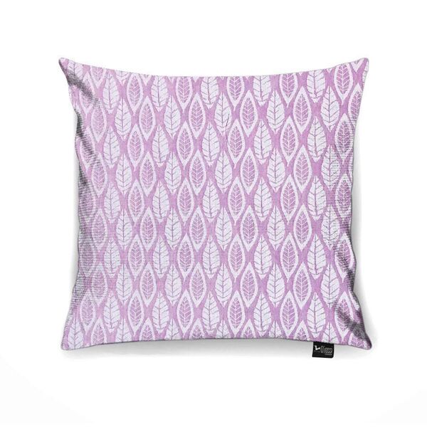 Capa Para Almofada Tecido Linho Folhas Rosa A38 - D'rossi