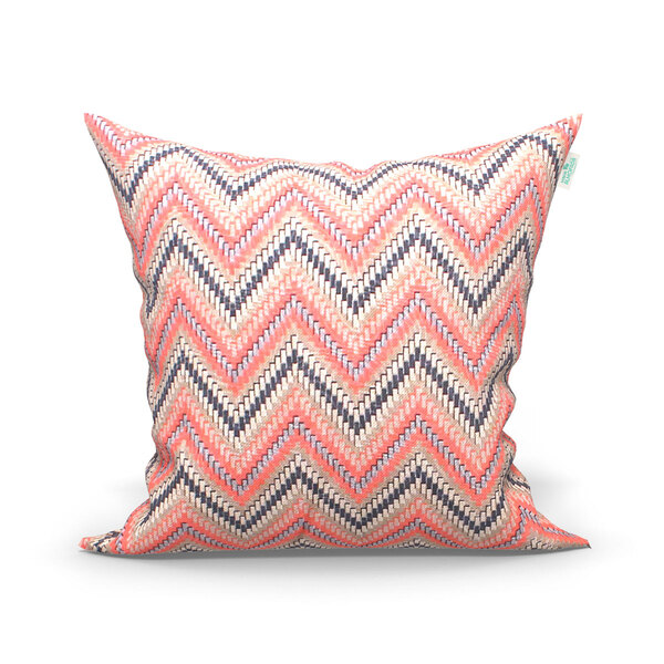 Capa Para Almofada Vermelha Avalon Tecido Jacquard 45cm X 45c