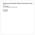 Capa Para Almofadas Amarela Estampada Grandes 60cm X 60cm Cm