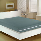 Capa Para Colchão Casal  Malha 100% Algodão Com Zíper Cinza P