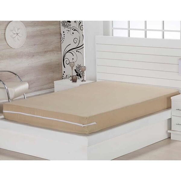 Capa Para Colchão Queen Lipe 01 Peça Com Zíper Tecido Microfi