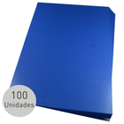 Capa Para Encadernação A4 Azul Pp Couro 0 30mm 100un