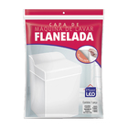 Capa para Máquina de Lavar Flanelada com Manta Branca M PlastLeo