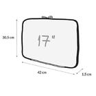 Capa Para Notebook 17 Polegadas Neoprene Com Zíper