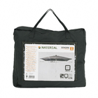 Capa de Proteção para Ombrelone Central em Poliéster 285x285cm Cinza Sonora Naterial