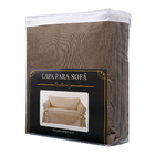 Capa Para Poltrona Sofá 1 Lugar Em Gorgurão Cor Marrom