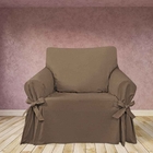 Capa Para Poltrona Sofá 1 Lugar Em Gorgurão Cor Marrom