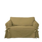 Capa Para Sofá 2 Lugares Em Brim Peletizado 100% Algodão Cor