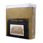 Capa Para Sofá 2 Lugares Em Brim Peletizado 100% Algodão Cor