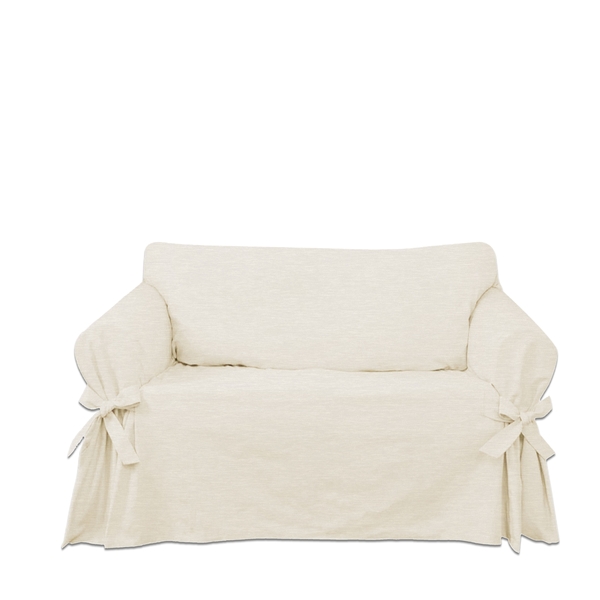 Capa Para Sofá 2 Lugares Impermeável Acquablock Cor Crua
