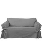 Capa Para Sofá 3 Lugares Em Brim Peletizado 100% Algodão Cor