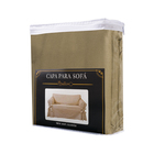Capa Para Sofá 5 Lugares Em Brim Peletizado 100% Algodão Cor