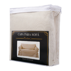 Capa Para Sofá 5 Lugares Impermeável Acquablock Cor Crua