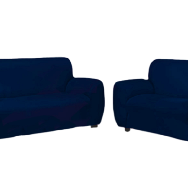 Capa Para Sofá Agarradinha 2 e 3 Lugares King Azul Marinho
